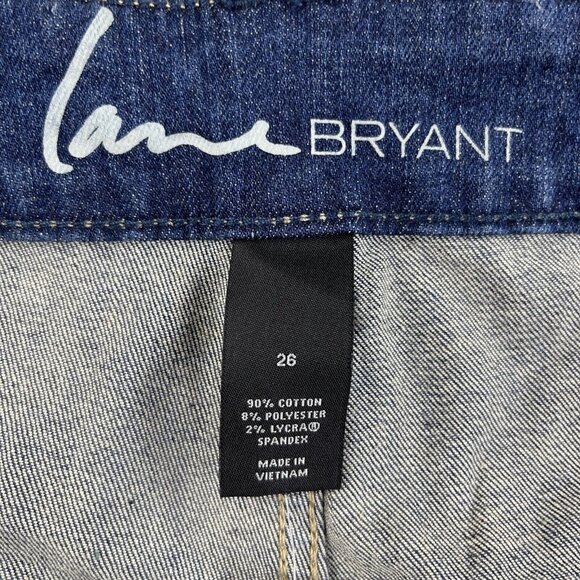 Lane Bryant Jeans Womens 26 Slim Boot Cut Genius Fit Dark Wash Stretch - Picture 7 of 16